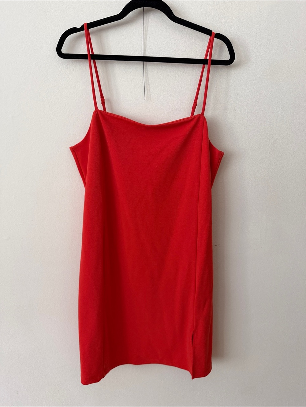 H&M Bright Red Women's Dress with Spaghetti Straps